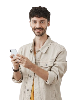 Man holding phone